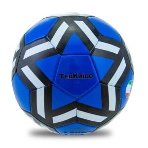 girotondo giocattoli lecce teorema pallione in pvc da calcio blu nero taglia 5 51924