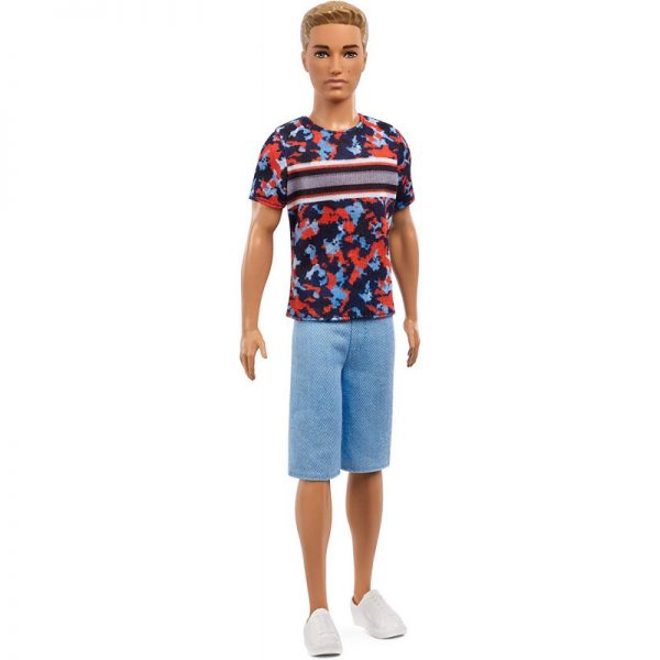 girotondo giocattoli lecce ken fashionistas con maglietta a stampe mattel 887961694710