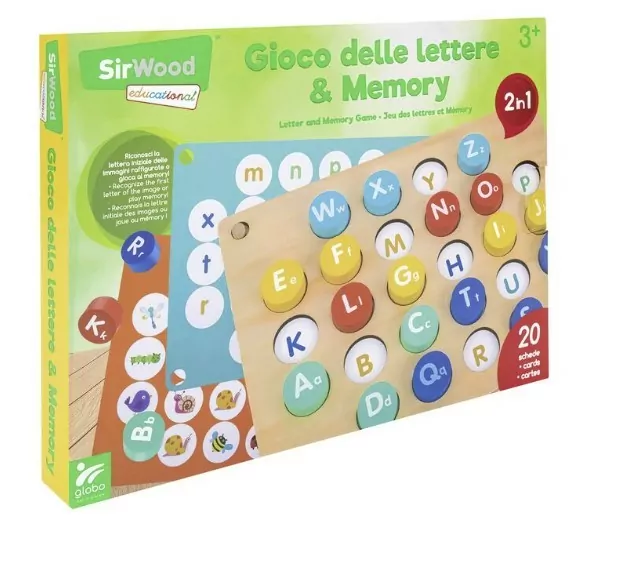 GIROTONDO GIOCATTOLI LECCElegnoland 41692 gioco delle lettere e memory