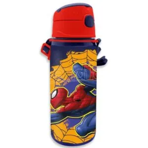 marvel spider man aluminum canteen 600ml kids licensing