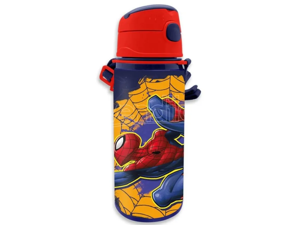 marvel spider man aluminum canteen 600ml kids licensing