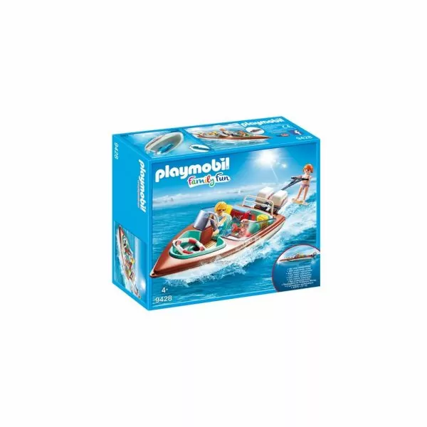 girotondo giocattoli lecce 9428 lancha de vacaciones con motor playmobil