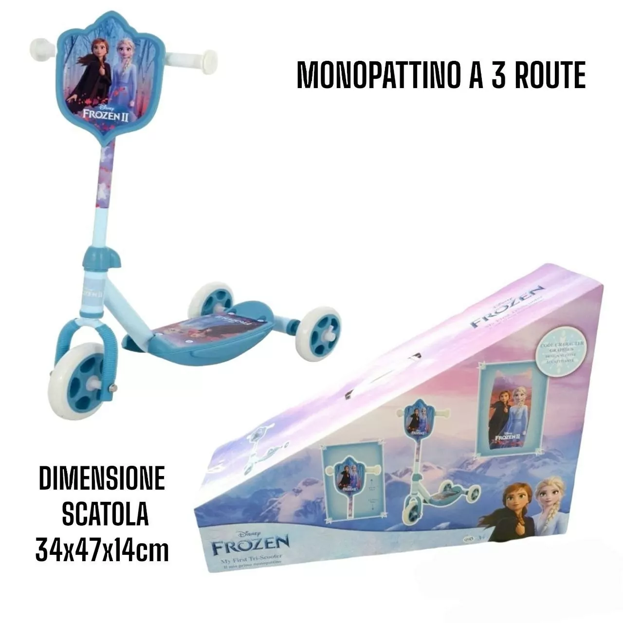 girotondo giocattoli lecce monopattino frozen disney 3 ruote manubrio regolabile idea regalo bambina