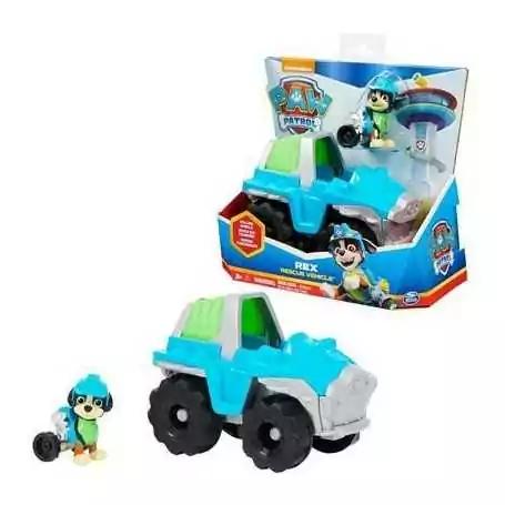 girotondo giocattoli leccepaw patrol rex veicolo 15 cm con personaggio 6063452 spin master